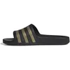 Image de adidas Mixte Adilette Aqua Slides Slipper, Core Black / Gold Metallic / Core Black, 39 EU