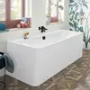 Image de Villeroy & Boch Collaro Baignoire semi-îlot, avec tablier, UBA180COR9CS00VN01,