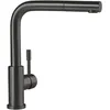 Image de Villeroy & Boch Steel Shower robinetterie de cuisine haute pression avec douchette extractible et bec pivotant à 360°, ColdStart économe en énergie, hauteur 270 mm, Anthracite