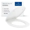 Image de Villeroy & Boch O.novo abattant de WC - Couvercle toil. White design semi-enveloppant Duroplast - Abattant toilettes avec charnières acier inox. - Couvercle waters ovale résistant - Pièce rech. origi.