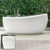 Image de Villeroy & Boch Aveo Baignoire en îlot, ovale, UBQ194AVE9W1V-RW,