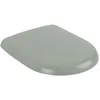 Image de Villeroy & Boch Siège de WC Antao avec fermeture automatique - Abattant D en plastique thermodurcissable, amovible e incassable - Pièce de rechange d'origine - Vert matin, mat