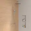 Image de Villeroy & Boch Embrace Colonne de douche avec mitigeur thermostatique, douche de tête métallique Ø 300 mm, TVS10801400061,