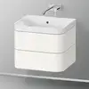 Image de Duravit Happy D.2 Meuble avec vasque, 2 tiroirs, HP4345N2222, c-shaped
