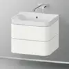 Image de Duravit Happy D.2 Meuble avec vasque, 2 tiroirs, HP4345N3636, c-shaped