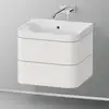 Image de Duravit Happy D.2 Meuble avec vasque, 2 tiroirs, HP4345N3939, c-shaped