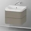 Image de Duravit Happy D.2 Meuble avec vasque, 2 tiroirs, HP4345N9292, c-shaped