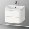 Image de Duravit Happy D.2 Meuble avec vasque, 2 tiroirs, HP4345O2222, c-shaped