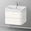Image de Duravit Happy D.2 Meuble avec vasque, 2 tiroirs, HP4345E2222, c-shaped