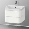 Image de Duravit Happy D.2 Meuble avec vasque, 2 tiroirs, HP4345O3636, c-shaped