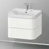 Image de Duravit Happy D.2 Meuble avec vasque, 2 tiroirs, HP4345E3636, c-shaped