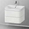 Image de Duravit Happy D.2 Meuble avec vasque, 2 tiroirs, HP4345O3939, c-shaped