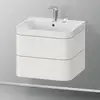 Image de Duravit Happy D.2 Meuble avec vasque, 2 tiroirs, HP4345E3939, c-shaped