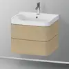 Image de Duravit Happy D.2 Meuble avec vasque, 2 tiroirs, HP4345O7171, c-shaped