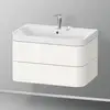 Image de Duravit Happy D.2 Meuble avec vasque, 2 tiroirs, HP4347E2222, c-shaped