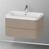 Image de Duravit Happy D.2 Meuble avec vasque, 2 tiroirs, HP4347O7575, c-shaped
