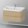 Image de Duravit Happy D.2 Meuble avec vasque, 2 tiroirs, HP4347E7171, c-shaped