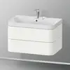 Image de Duravit Happy D.2 Meuble avec vasque, 2 tiroirs, HP4347E3636, c-shaped
