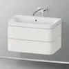 Image de Duravit Happy D.2 Meuble avec vasque, 2 tiroirs, HP4347N3939, c-shaped