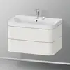 Image de Duravit Happy D.2 Meuble avec vasque, 2 tiroirs, HP4347E3939, c-shaped