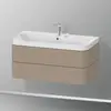 Image de Duravit Happy D.2 Meuble avec vasque, 2 tiroirs, HP4348E7575, c-shaped