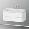 Image de Duravit Happy D.2 Meuble avec vasque, 2 tiroirs, HP4348N3636, c-shaped