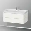 Image de Duravit Happy D.2 Meuble avec vasque, 2 tiroirs, HP4348E3636, c-shaped