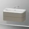 Image de Duravit Happy D.2 Meuble avec vasque, 2 tiroirs, HP4348N9292, c-shaped