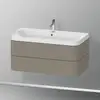 Image de Duravit Happy D.2 Meuble avec vasque, 2 tiroirs, HP4348O9292, c-shaped