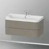 Image de Duravit Happy D.2 Meuble avec vasque, 2 tiroirs, HP4348E9292, c-shaped
