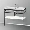 Image de Duravit Happy D.2 Lavabo avec support, HP4738E3636, c-bonded
