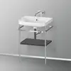 Image de Duravit Happy D.2 Lavabo avec support, HP4835N8080, c-shaped