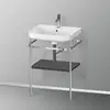 Image de Duravit Happy D.2 Lavabo avec support, HP4835O8080, c-shaped