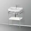 Image de Duravit Happy D.2 Lavabo avec support, HP4835E2222, c-shaped