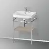 Image de Duravit Happy D.2 Lavabo avec support, HP4835E7575, c-shaped