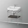 Image de Duravit Happy D.2 Lavabo avec support, HP4835E6969, c-shaped