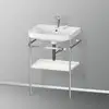 Image de Duravit Happy D.2 Lavabo avec support, HP4835E3939, c-shaped