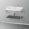 Image de Duravit Happy D.2 Lavabo avec support, HP4837N8080, c-shaped