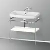 Image de Duravit Happy D.2 Lavabo avec support, HP4837N3636, c-shaped