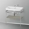 Image de Duravit Happy D.2 Lavabo avec support, HP4837N9292, c-shaped