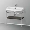 Image de Duravit Happy D.2 Lavabo avec support, HP4837O6969, c-shaped