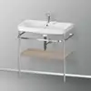 Image de Duravit Happy D.2 Lavabo avec support, HP4837E7575, c-shaped