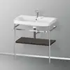 Image de Duravit Happy D.2 Lavabo avec support, HP4837E6969, c-shaped