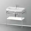Image de Duravit Happy D.2 Lavabo avec support, HP4837E3636, c-shaped