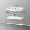 Image de Duravit Happy D.2 Lavabo avec support, HP4837E3939, c-shaped