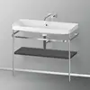 Image de Duravit Happy D.2 Lavabo avec support, HP4838N8080, c-shaped
