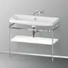 Image de Duravit Happy D.2 Lavabo avec support, HP4838N3636, c-shaped