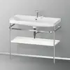 Image de Duravit Happy D.2 Lavabo avec support, HP4838E2222, c-shaped