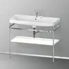Image de Duravit Happy D.2 Lavabo avec support, HP4838E3636, c-shaped