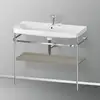 Image de Duravit Happy D.2 Lavabo avec support, HP4838E9292, c-shaped